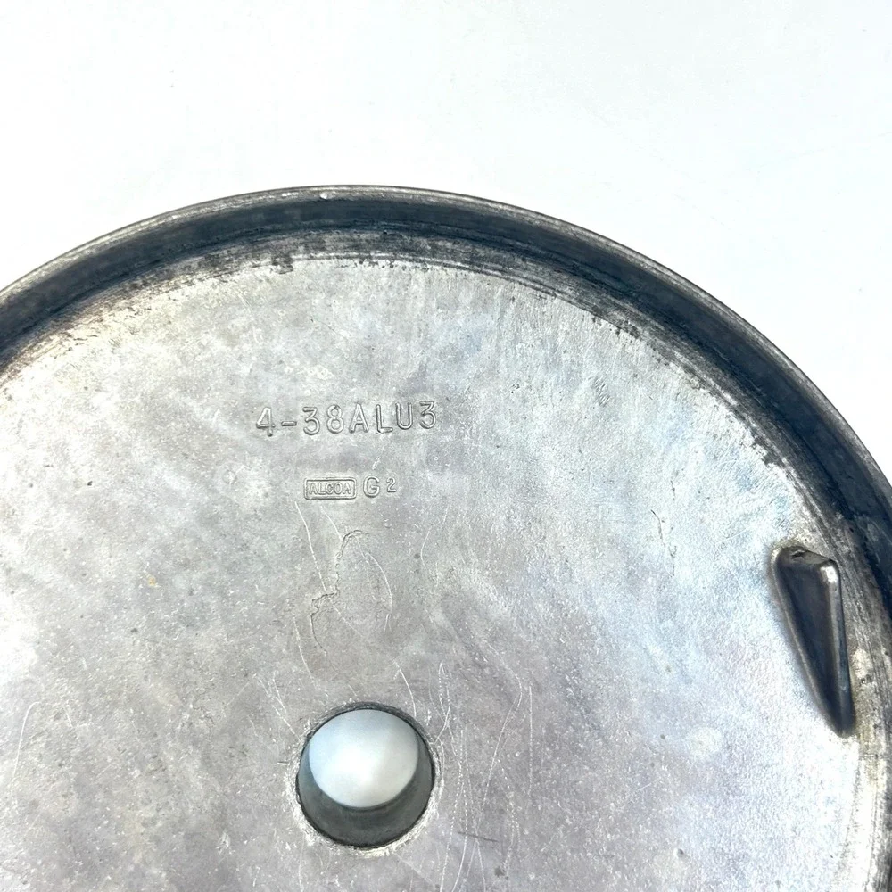 Vintage White Mountain Ice Cream Maker Canister Dasher Lid 4 Qt 4-38ALU3 Silver